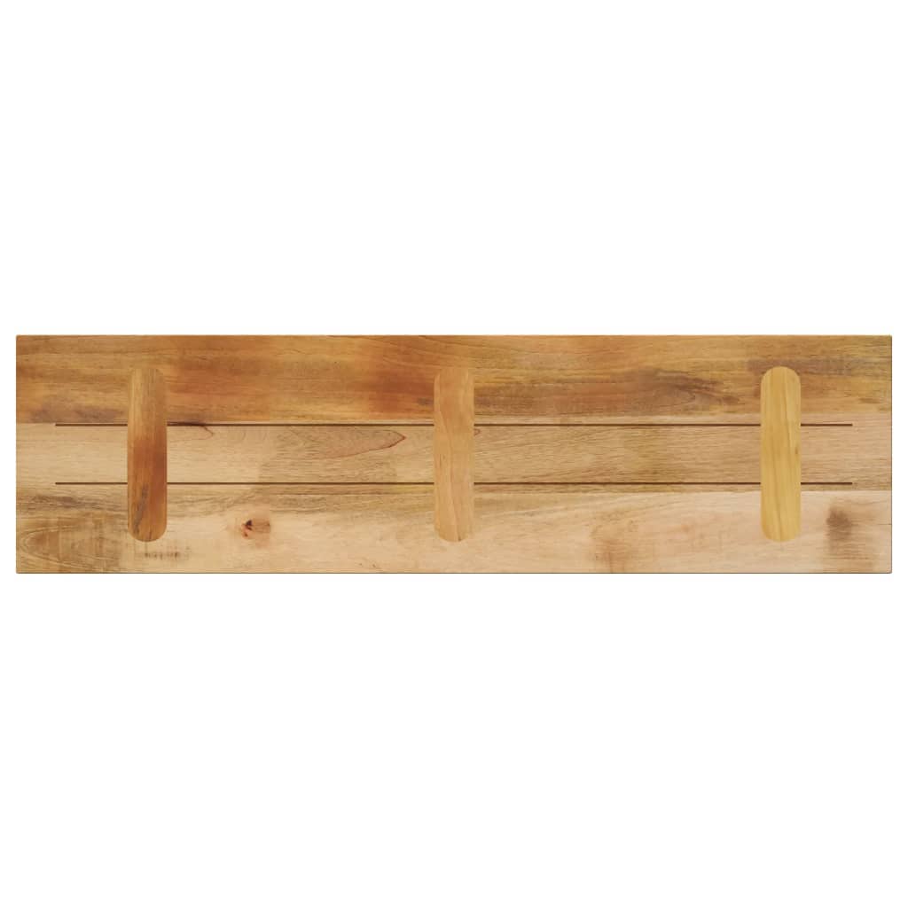 Tischplatte 100x40x3,8 cm Rechteckig Raues Massivholz Mango