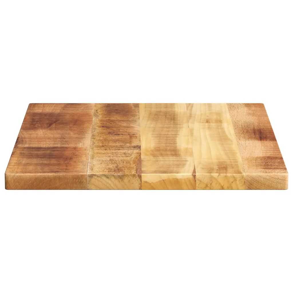 Tischplatte 60x50x3,8 cm Rechteckig Raues Massivholz Mango