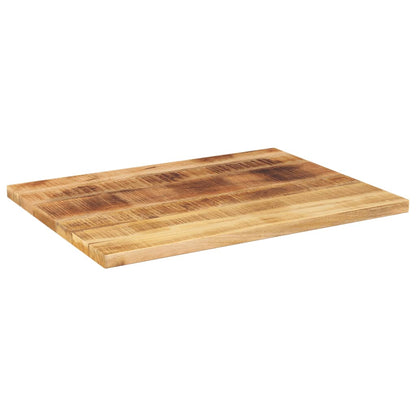 Tischplatte 90x70x3,8 cm Rechteckig Raues Massivholz Mango