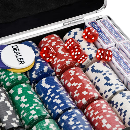 Set di fiches da poker 600 pezzi 11,5 g