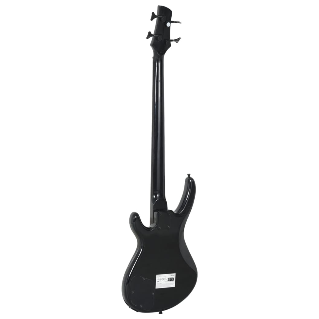 E-Bass für Anfänger mit Tasche Schwarz 4/4 46"