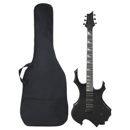Chitarra elettrica per principianti con borsa, nera, misura 4/4, 39"