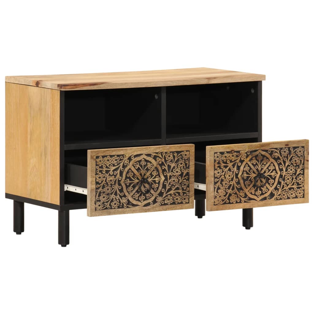 TV-Schrank 70x33x46 cm Massivholz Mango