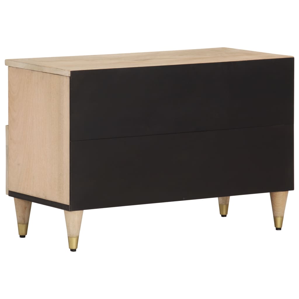 TV-Schrank 70x33x46 cm Massivholz Mango