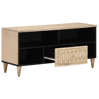 TV-Schrank 100x33x46 cm Massivholz Mango