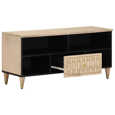 TV-Schrank 100x33x46 cm Massivholz Mango