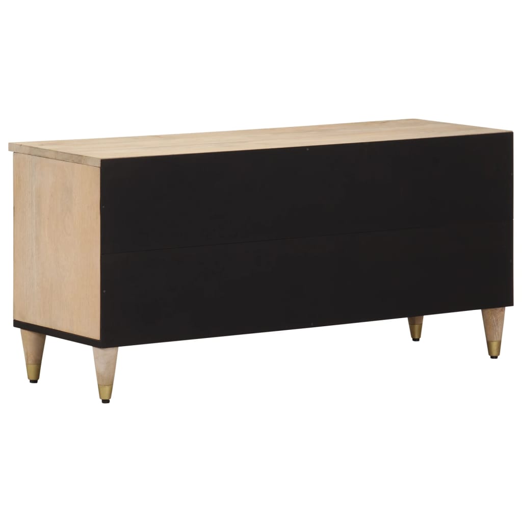 TV-Schrank 100x33x46 cm Massivholz Mango