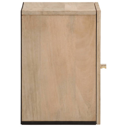 Bad-Wandschrank 38x33x48 cm Massivholz Mango