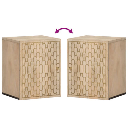 Bad-Wandschrank 38x33x48 cm Massivholz Mango