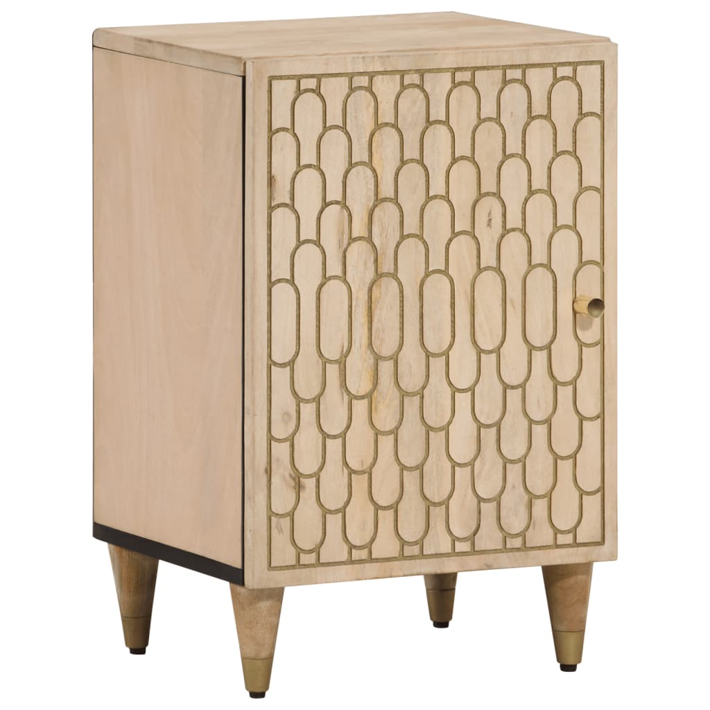 Badschrank 38x33x58 cm Massivholz Mango