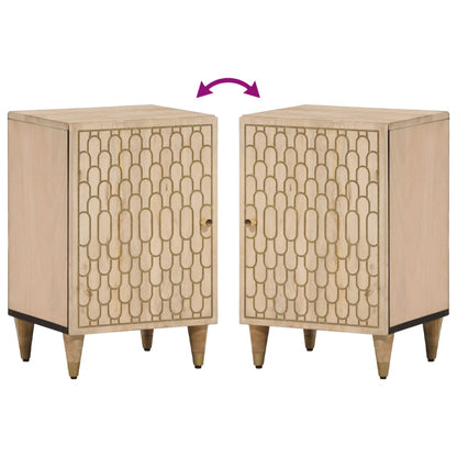 Badschrank 38x33x58 cm Massivholz Mango