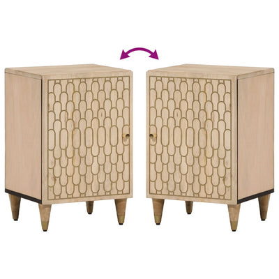 Badschrank 38x33x58 cm Massivholz Mango