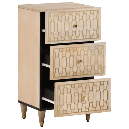 Beistellschrank 40x33x75 cm Massivholz Mango