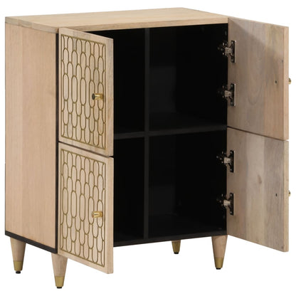 Beistellschrank 60x33x75 cm Massivholz Mango