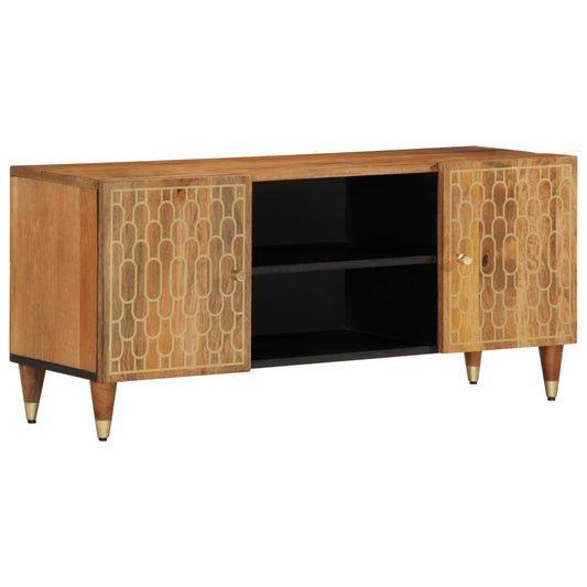 TV-Schrank 105x33x46 cm Massivholz Mango