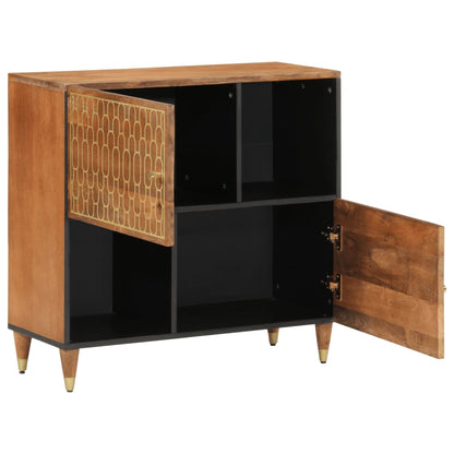 Beistellschrank 80x33x75 cm Massivholz Mango