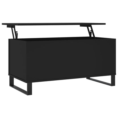 Couchtisch Schwarz 90x44,5x45 cm Holzwerkstoff