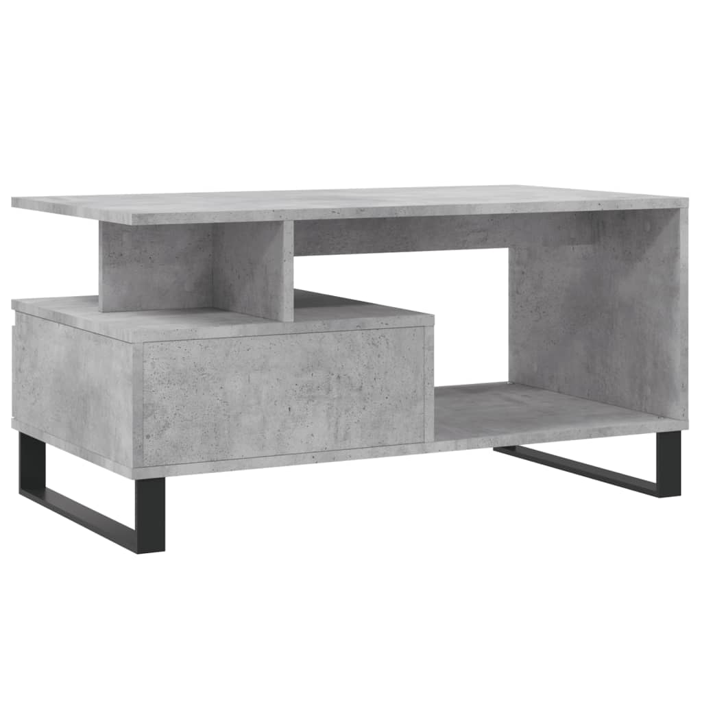 Couchtisch Betongrau 90x49x45 cm Holzwerkstoff