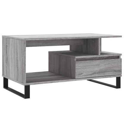 Couchtisch Grau Sonoma 90x49x45 cm Holzwerkstoff