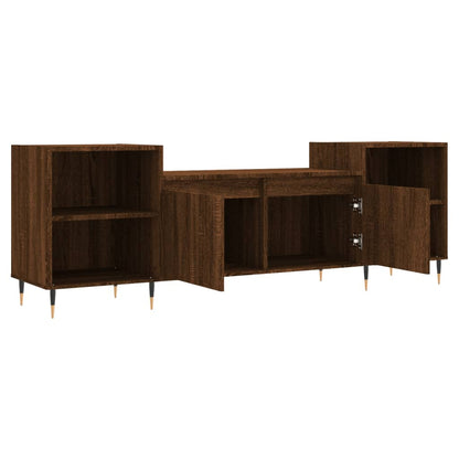 TV-Schrank Braun Eichen-Optik 160x35x55 cm Holzwerkstoff