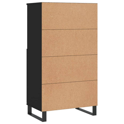 Highboard Schwarz 60x36x110 cm Holzwerkstoff