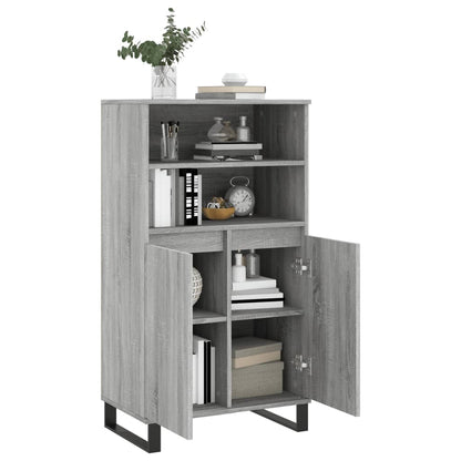 Highboard Grau Sonoma 60x36x110 cm Holzwerkstoff