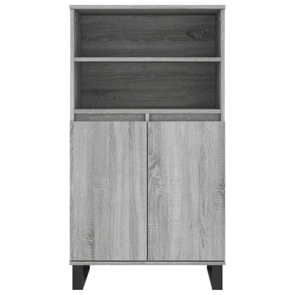 Highboard Grau Sonoma 60x36x110 cm Holzwerkstoff