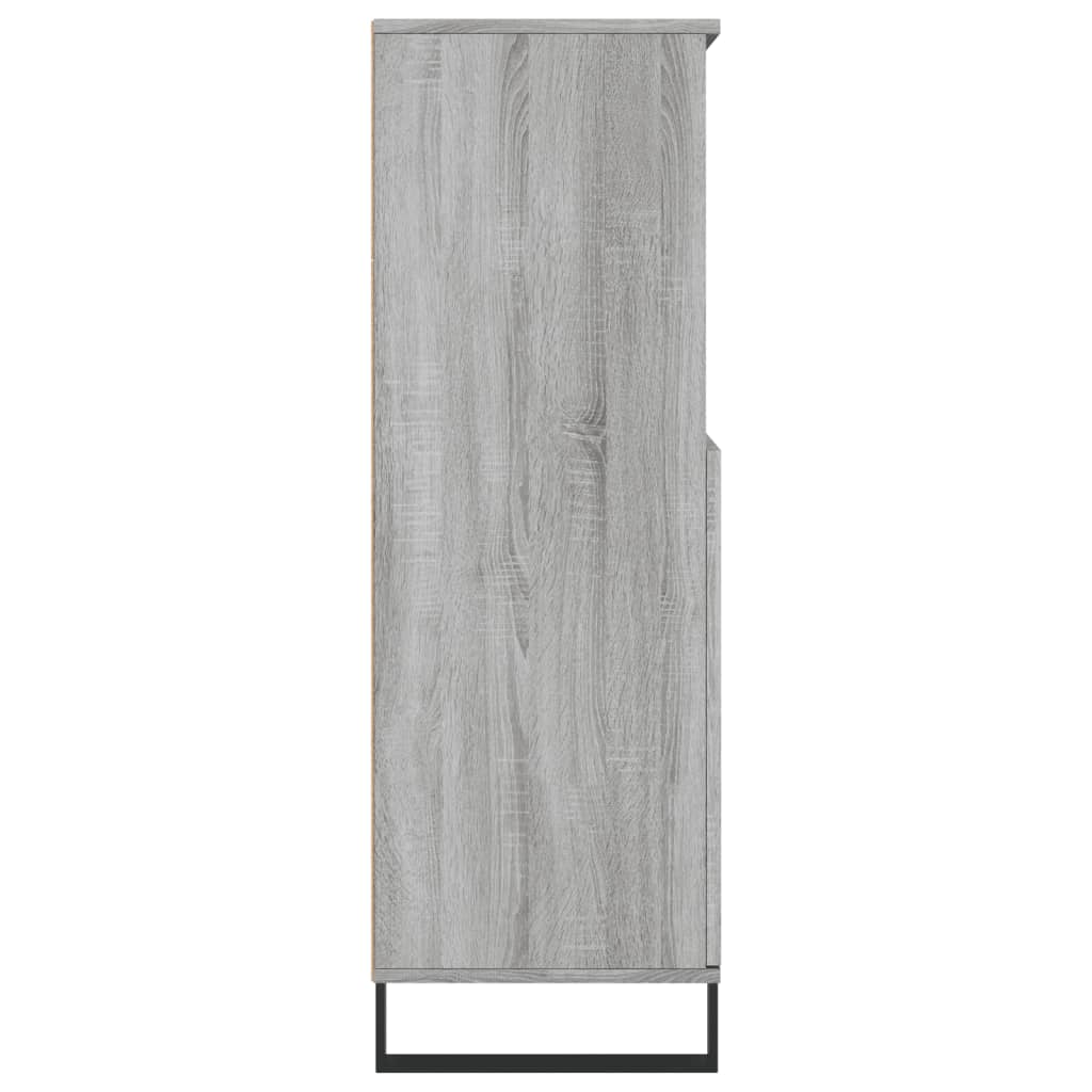 Highboard Grau Sonoma 60x36x110 cm Holzwerkstoff