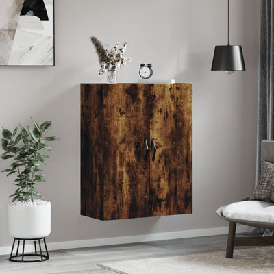 Wandschrank Räuchereiche 69,5x34x90 cm Holzwerkstoff