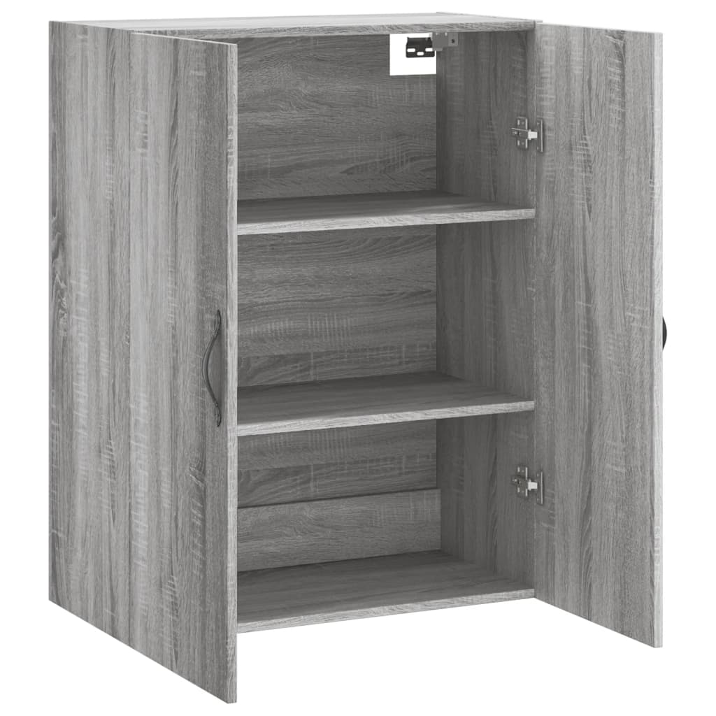 Wandschrank Grau Sonoma 69,5x34x90 cm Holzwerkstoff