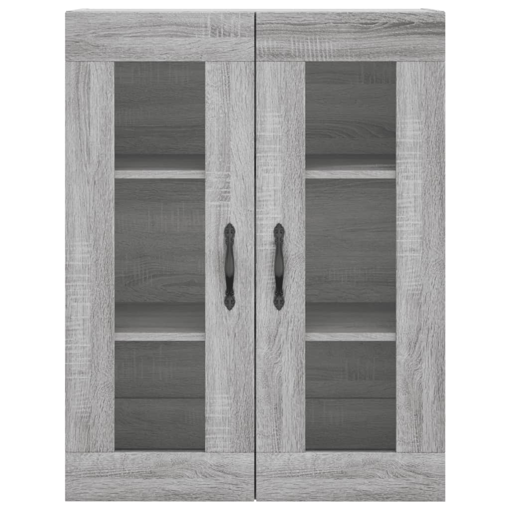 Wandschrank Grau Sonoma 69,5x34x90 cm Holzwerkstoff