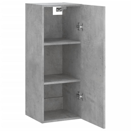 Wandschrank Betongrau 34,5x34x90 cm Holzwerkstoff