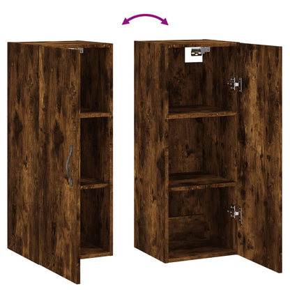 Wandschrank Räuchereiche 34,5x34x90 cm Holzwerkstoff