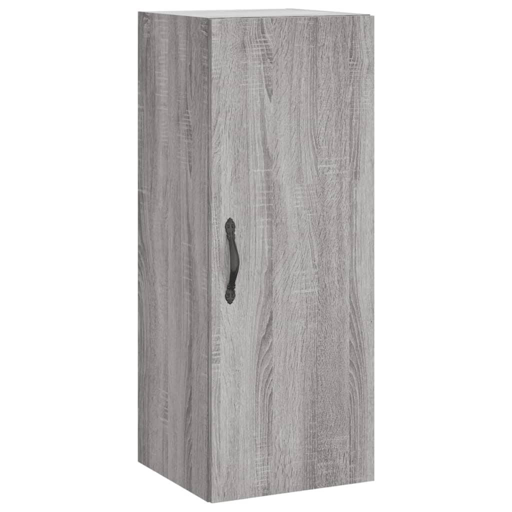 Wandschrank Grau Sonoma 34,5x34x90 cm Holzwerkstoff