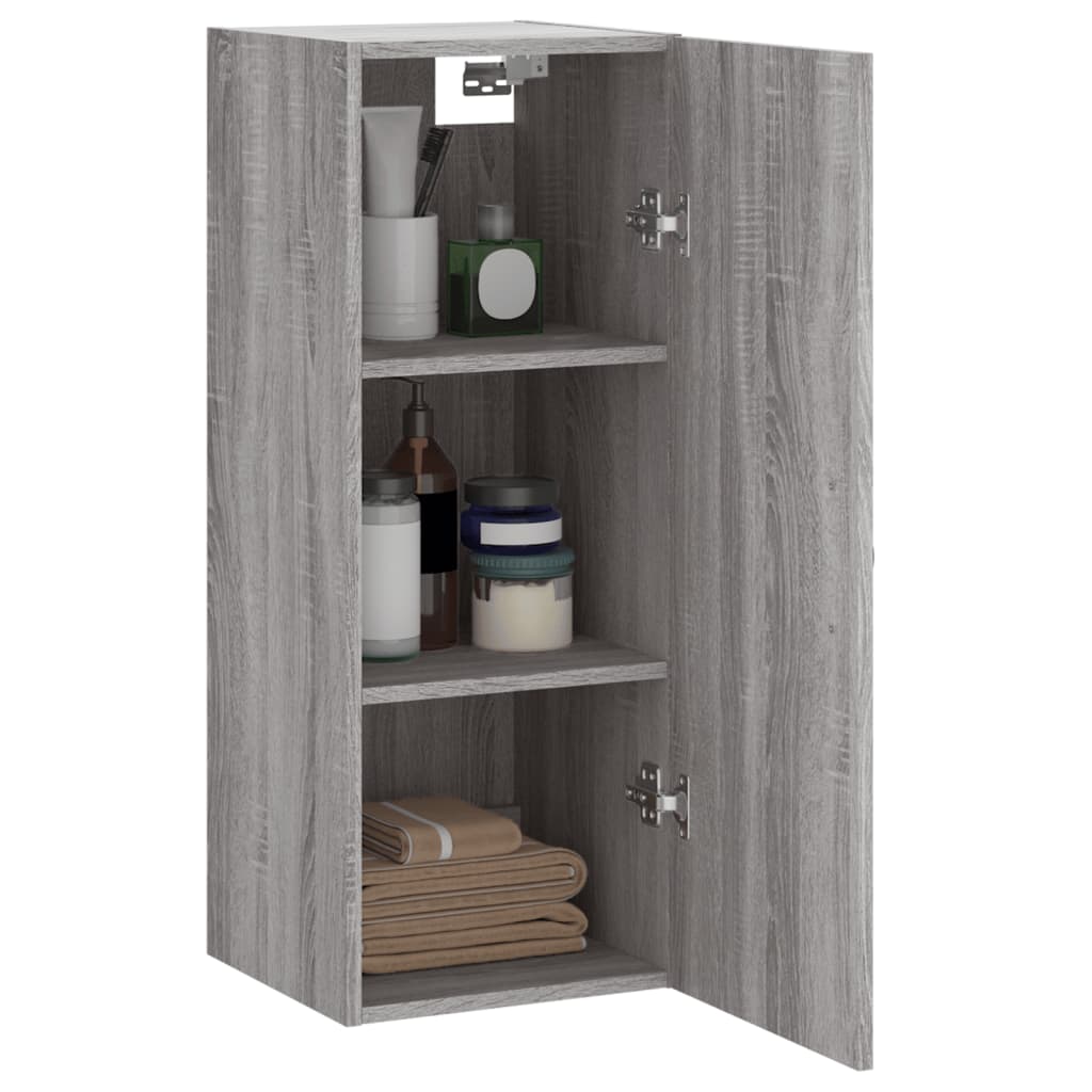 Wandschrank Grau Sonoma 34,5x34x90 cm Holzwerkstoff