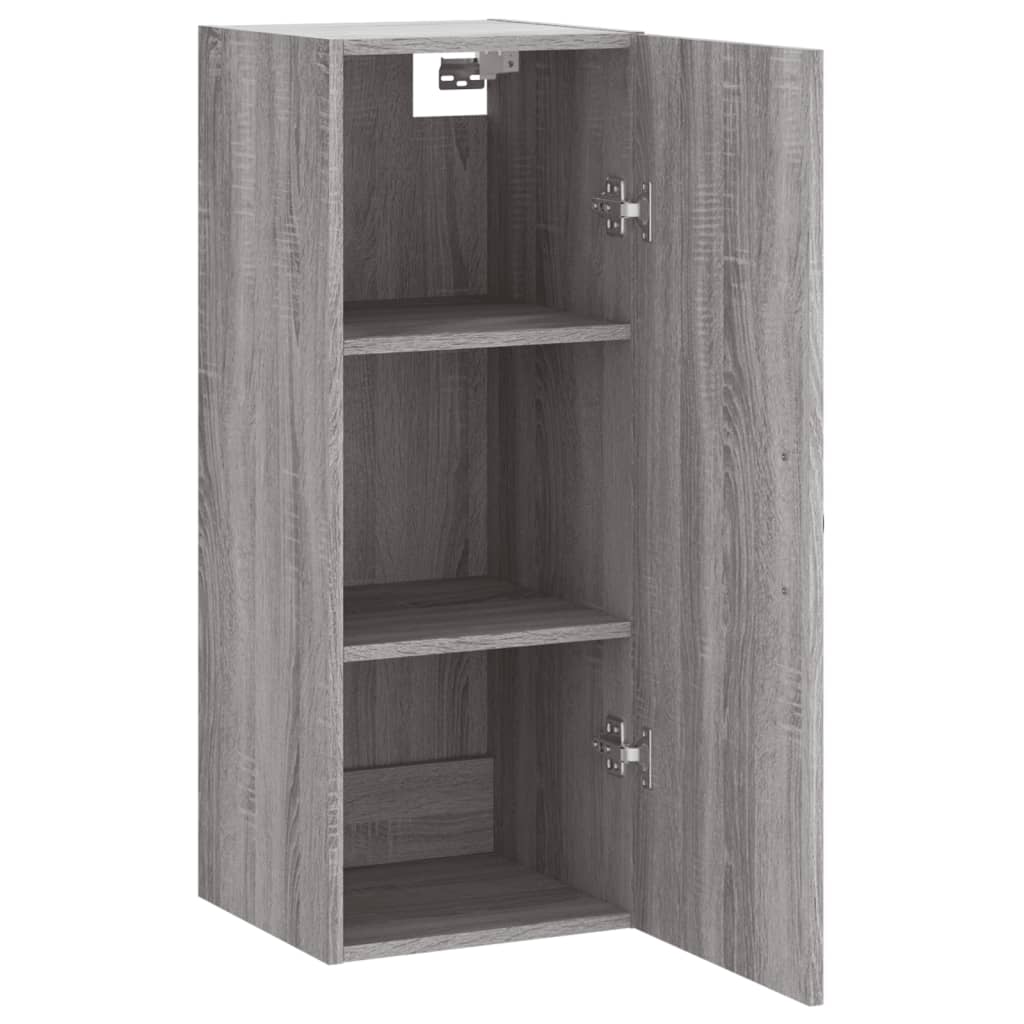 Wandschrank Grau Sonoma 34,5x34x90 cm Holzwerkstoff