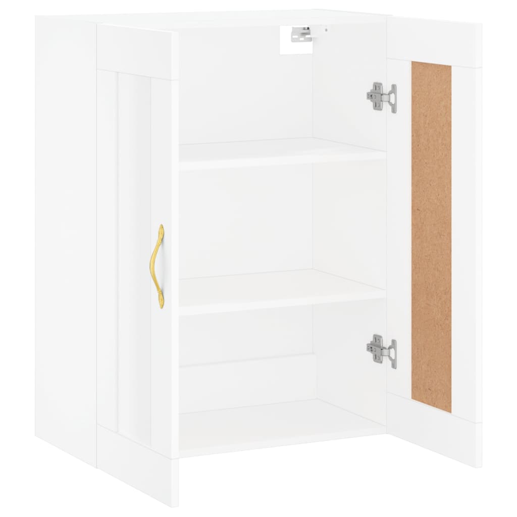 Wandschrank Weiß 69,5x34x90 cm Holzwerkstoff