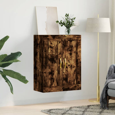 Wandschrank Räuchereiche 69,5x34x90 cm Holzwerkstoff