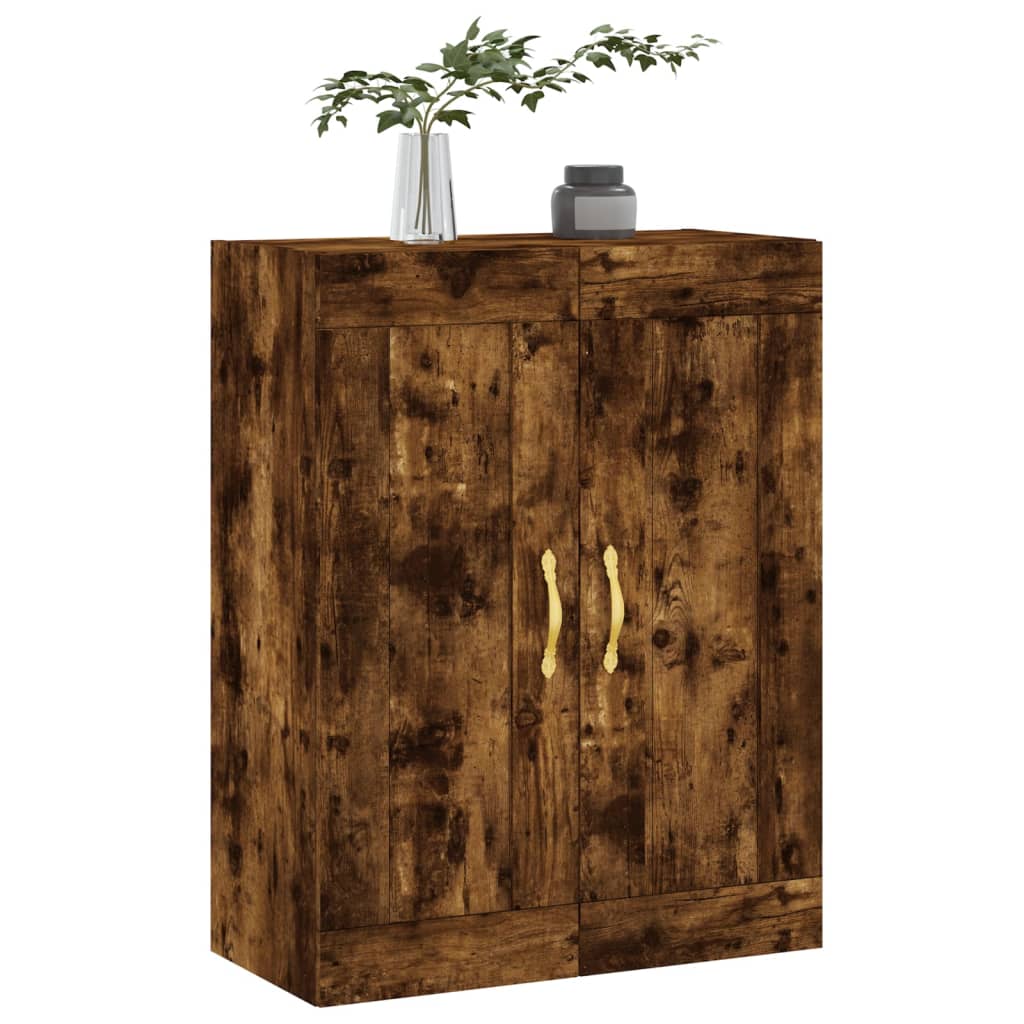 Wandschrank Räuchereiche 69,5x34x90 cm Holzwerkstoff