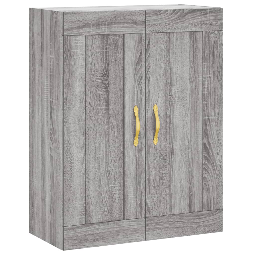 Wandschrank Grau Sonoma 69,5x34x90 cm Holzwerkstoff