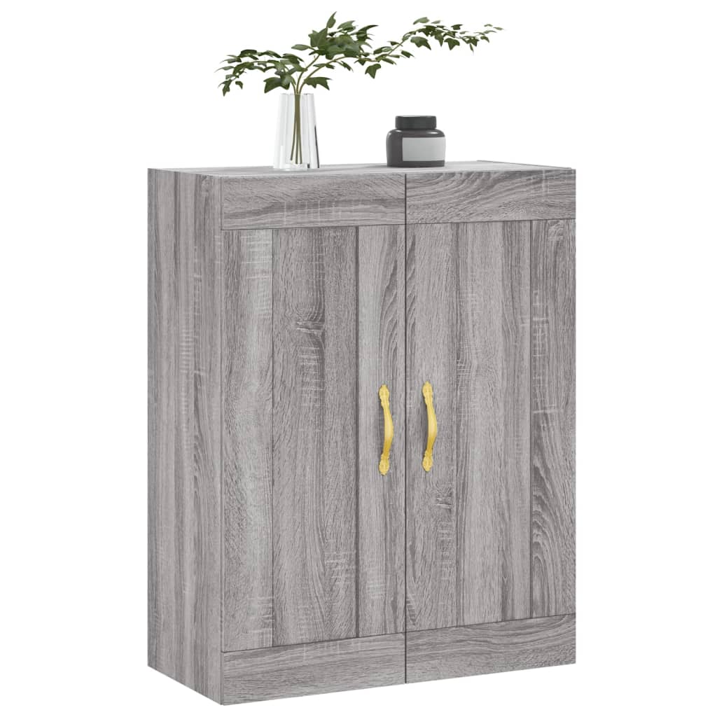 Wandschrank Grau Sonoma 69,5x34x90 cm Holzwerkstoff