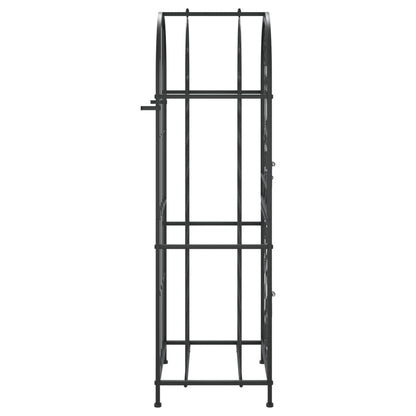 Weinregal für 41 Flaschen Schwarz 45x36x120 cm Schmiedeeisen