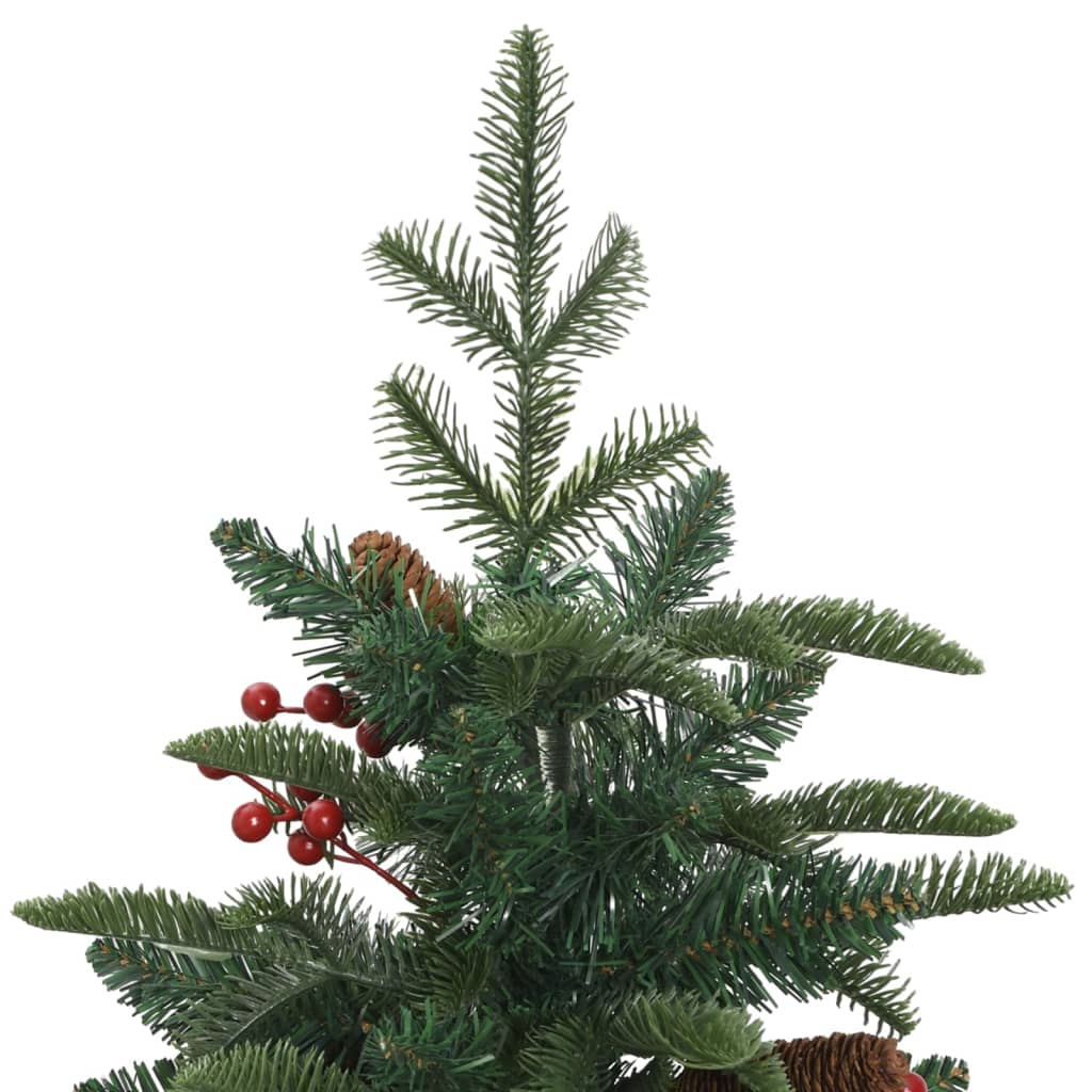 Künstlicher Weihnachtsbaum Klappbar mit Zapfen & Beeren 150 cm