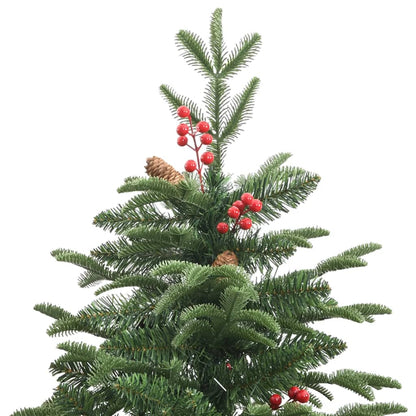 Künstlicher Weihnachtsbaum Klappbar mit Zapfen & Beeren 240 cm