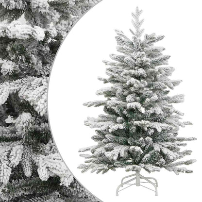 Albero di Natale artificiale, pieghevole, innevato, 180 cm