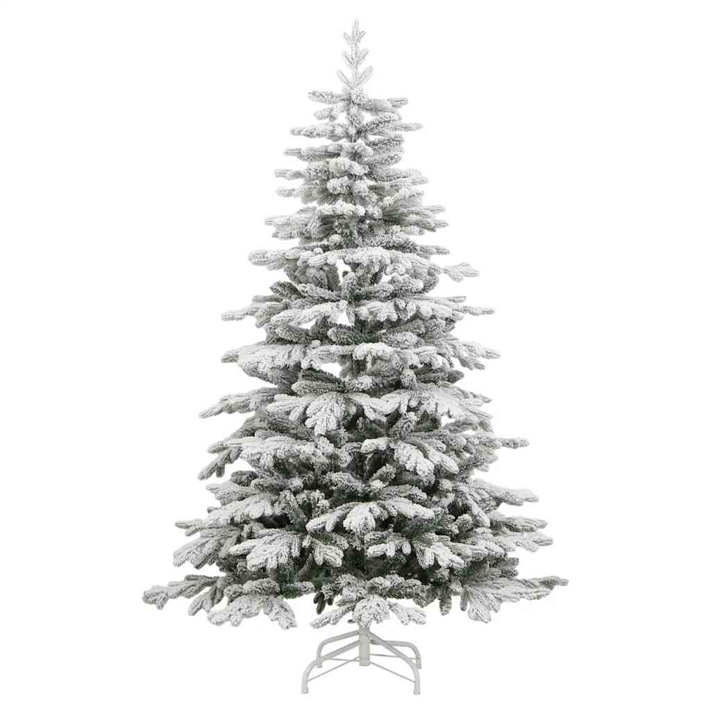 Albero di Natale artificiale, pieghevole, innevato, 180 cm