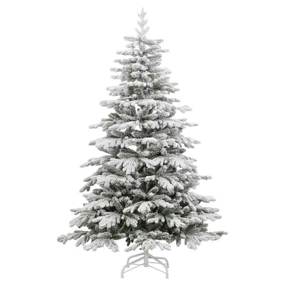 Albero di Natale artificiale, pieghevole, innevato, 180 cm