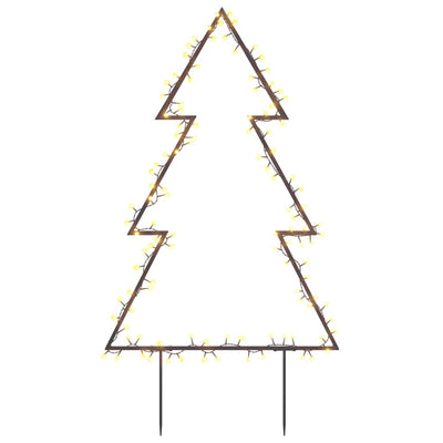 Weihnachtsbaum mit Erdspießen und 115 LEDs 90 cm