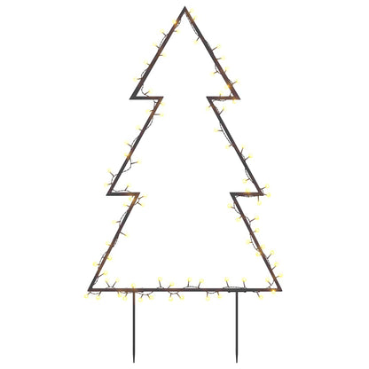 Albero di Natale con picchetti da terra e 80 LED, 60 cm