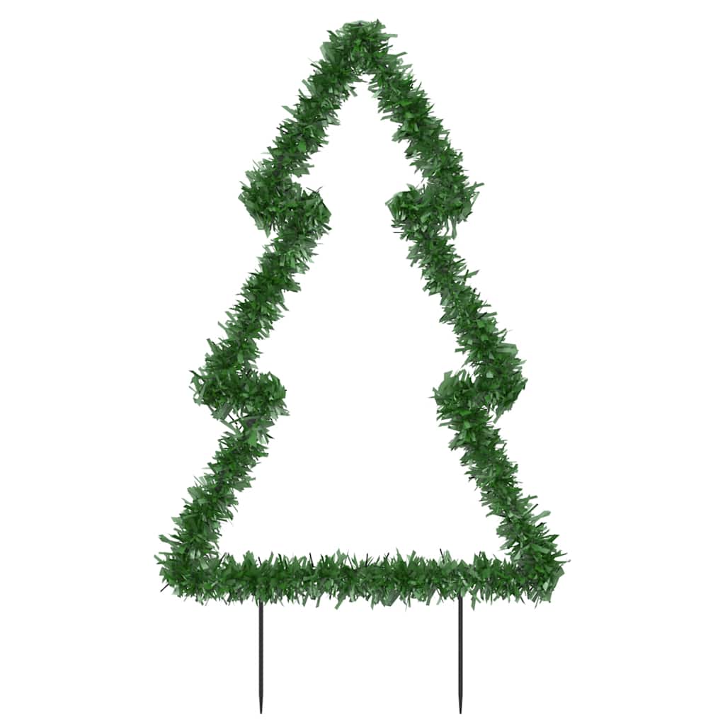 Albero di Natale con picchetti da terra e 80 LED, 60 cm